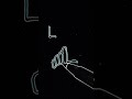 Draw hand using letter L#art#drawing#trending