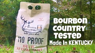 Buck Bourbon 110 proof deer attractant Test and Review | Made in Bourbon Country | @BuckBourbon