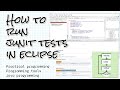 How do I add JUnit testing to my Eclipse project and how do I fix my program if it fails?