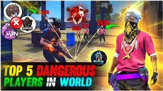 Top 5 Most DANGEROUS Mobile Players in The WORLD 🔥| Raistar Vs Pagal M10 😱 Who will win? 😨 Free fire