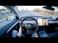 2022 Tesla Model 3 Long Range [Dual Motor 490HP]  |0-100 | POV Test Drive #1112 Joe Black