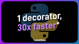 Numba makes your code FASTER with ONE decorator