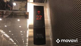 Mitsubishi NexWay traction high speed elevators @ Estoril Court Block 2 in Mid-Levels, Hong Kong