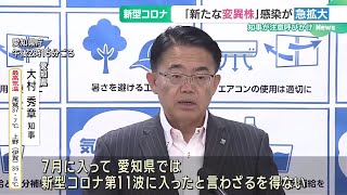 新型コロナ感染拡大で大村愛知県知事が緊急会見「第11波に入ったと言わざるを得えない」 (24/07/19 15:06)