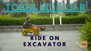 Power Wheel Excavator Ride On Pedal Tractors for Kids| TOBBI