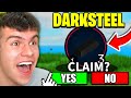 *NEW* HOW TO GET DARKSTEEL FAST In Roblox The Survival Game!