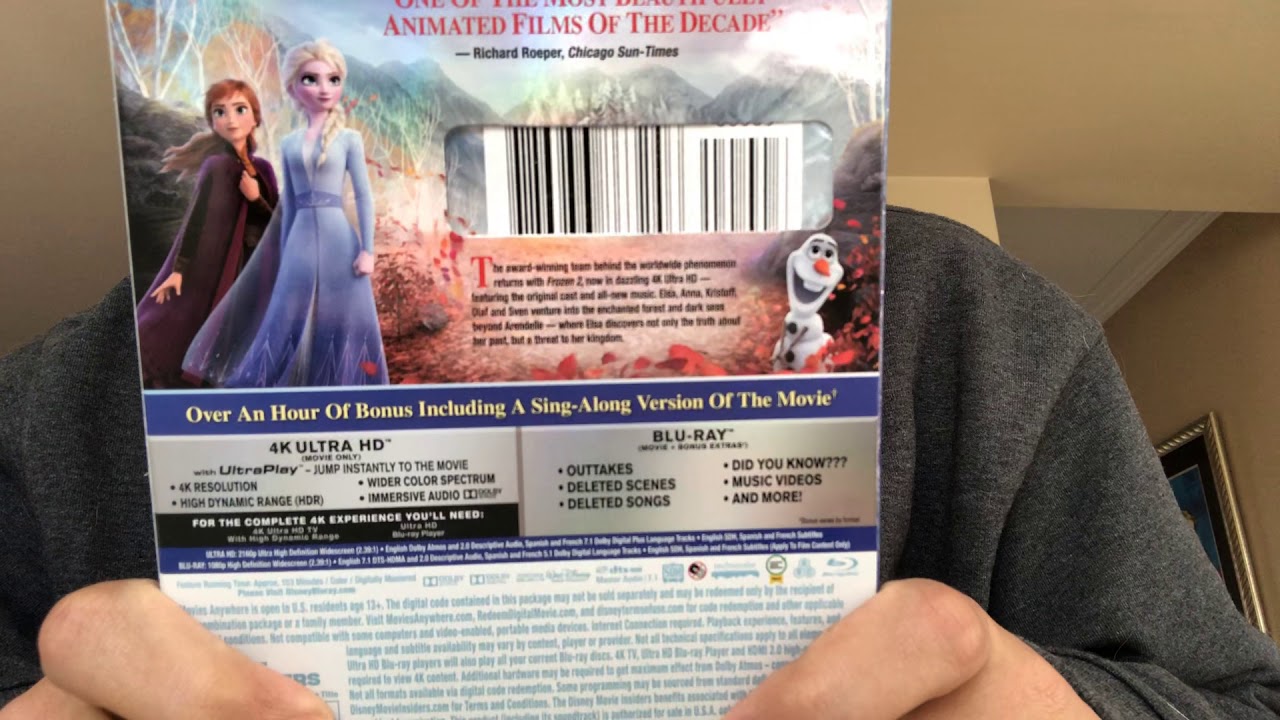 Frozen II 4K Ultra HD Blu-Ray Unboxing - YouTube