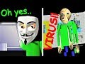 WARNING!! THERE IS A BALDI VIRUS!! | Baldi's basics MOD: Baldi's Corrupted Basics