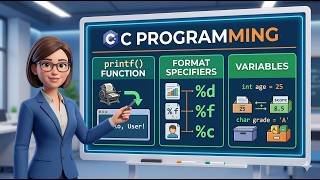 #4 C Language | printf() Function, Format Specifiers & Variables | C Programming | Hindi