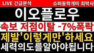 이오플로우 주가전망 ] 2월6일 긴급 속보! ㅡ7% 폭락! 주가 이제 끝났나?! 주주여러분들 제발 \