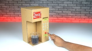 How to Make Coca Cola Fountain Machine From Cardboard DIY at Home