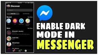 HOW TO ENABLE MESSENGER DARK MODE (IOS - VERY EASY)