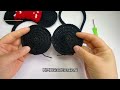 handmade disney mickey hair hand 毛线日记 diy原创手工毛线钩织米奇米妮发箍