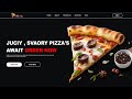 How to Create Pizza Website Using HTML & CSS | Fast Code