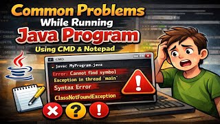 How to Run Java Program Using CMD & Notepad | Common Errors Explained