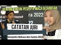 TIPS JUARA MACA GEGURITAN, SIMAK CATATAN JURI GEGURITAN SD TINGKAT PROPINSI DIY