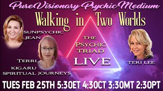 Psychic Mediums Reveal their Journey ~ WALKING IN TWO WORLDS ~ Pure Visionary Psychic Medium