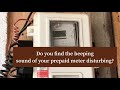 how to stop the beeping sound on a prepaid meter in nigeria