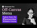 Build an Elementor Off-Canvas Menu