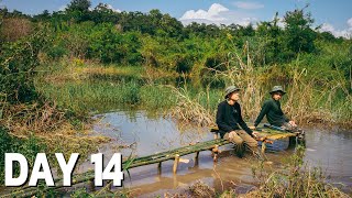 [Day 14] Survive for 15 days, build a tree house. Adding a bathing area for fishing