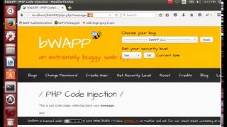 PHP Remote Code Execution Demo on BWAPP