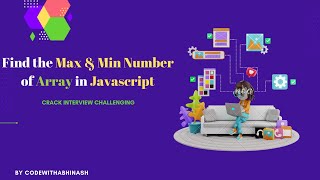 Find max and min value in array || Javascript || Java
