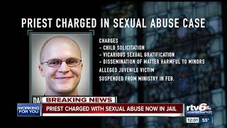 Priest charged with sexual abuse now in jail