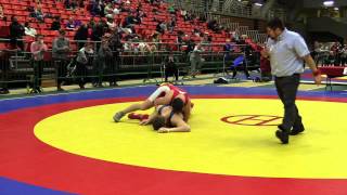 2014 Junior National Championships: 74 kg Hidda Van Der Kamp vs. Tyler Rowe