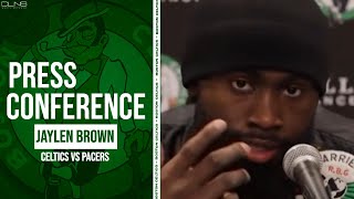 Jaylen Brown Demands INVESTIGATION After Overturned Foul in Celtics vs Pacers | Postgame Interview