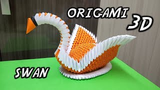 Como armar un Cisne Alado de Origami 3D