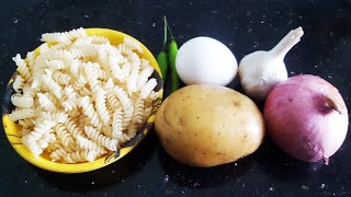 Potato egg pasta recipe | lockdown pasta recipes | eggs and potatoes breakfast recipe