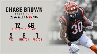 Chase Brown Week 5 Replay: Every Run, Target, and Catch vs Baltimore Ravens