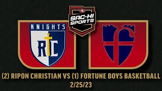 Ripon Christian vs Fortune Boys Basketball 2.25.23