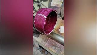 Woodturning: The Fiery Chatoyance of Purple Heart 💜 Wood.