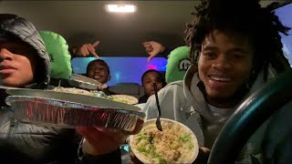 FREESTYLE CHIPOTLE MUKBANG ( MARI KICKED TEEZY OUT HIS CAR😳!!!)