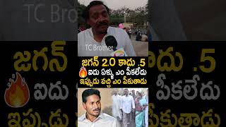 జగన్ 2.0 కాదు .5 వాడు ఐదేళ్లు పీకలేనోడు ఇప్పుడేం పీకుతాడు #PawanKalyan #YsJagan #YTShorts | TCB