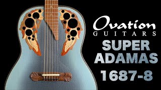 1996年製 憧れの最高峰モデル【Ovation Super Adamas 1687-8】中尾貿易正規品＆質問コーナー（完全予約制 名古屋アコギ専門店 オットリーヤギター）