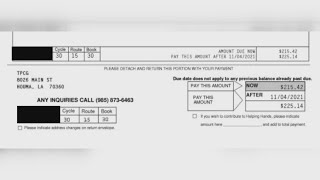 Terrebonne Parish residents shocked at high power bills after Ida