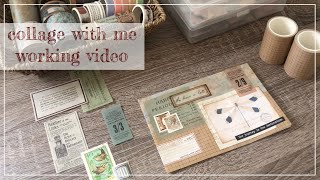 【コラージュ・ASMR】トンボ Collage Working Video