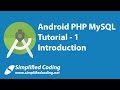 1. Android PHP MySQL Tutorial | Introduction