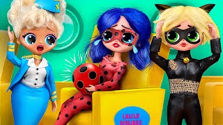 Rich Chloe vs Broke Ladybug and Cat Noir! 30 LOL OMG DIYs