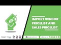 How to import vendor and sales pricelist in XLS/ CSV files in Odoo? | Odoo Apps | Caret IT