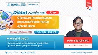 Diklat Day 3! Implementasi aplikasi dalam menciptakan pembelajaran yang menyenangkan