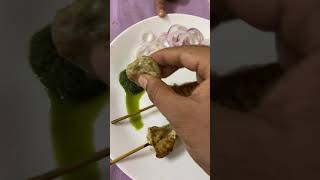 Chicken malai tikka in microwave