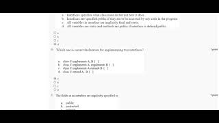 Programming in Java 2019 | Assignment 4 Solution | NPTEL questions