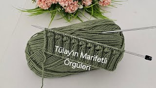 Atkı Bere Yelek Şal İçin Kolay Örgü Modeli #knitting