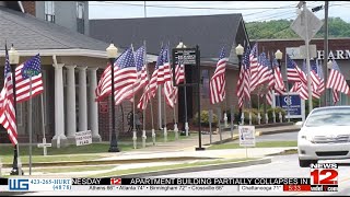 Memory Flags Displayed in Ringgold for Memorial Day