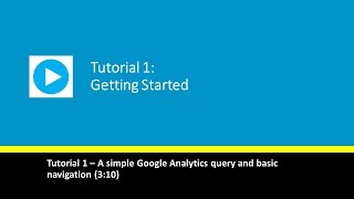 Analytics Canvas Tutorial 1 Getting started