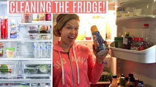 CLEAN MY FRIDGE WITH ME! | REFRIGERATOR ORGANIZATION | CLEAN WITH ME