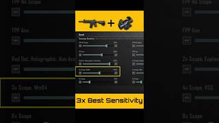 M416 3x best Sensitivity | M416 3x no recoil sensitivity #bgmi #shorts